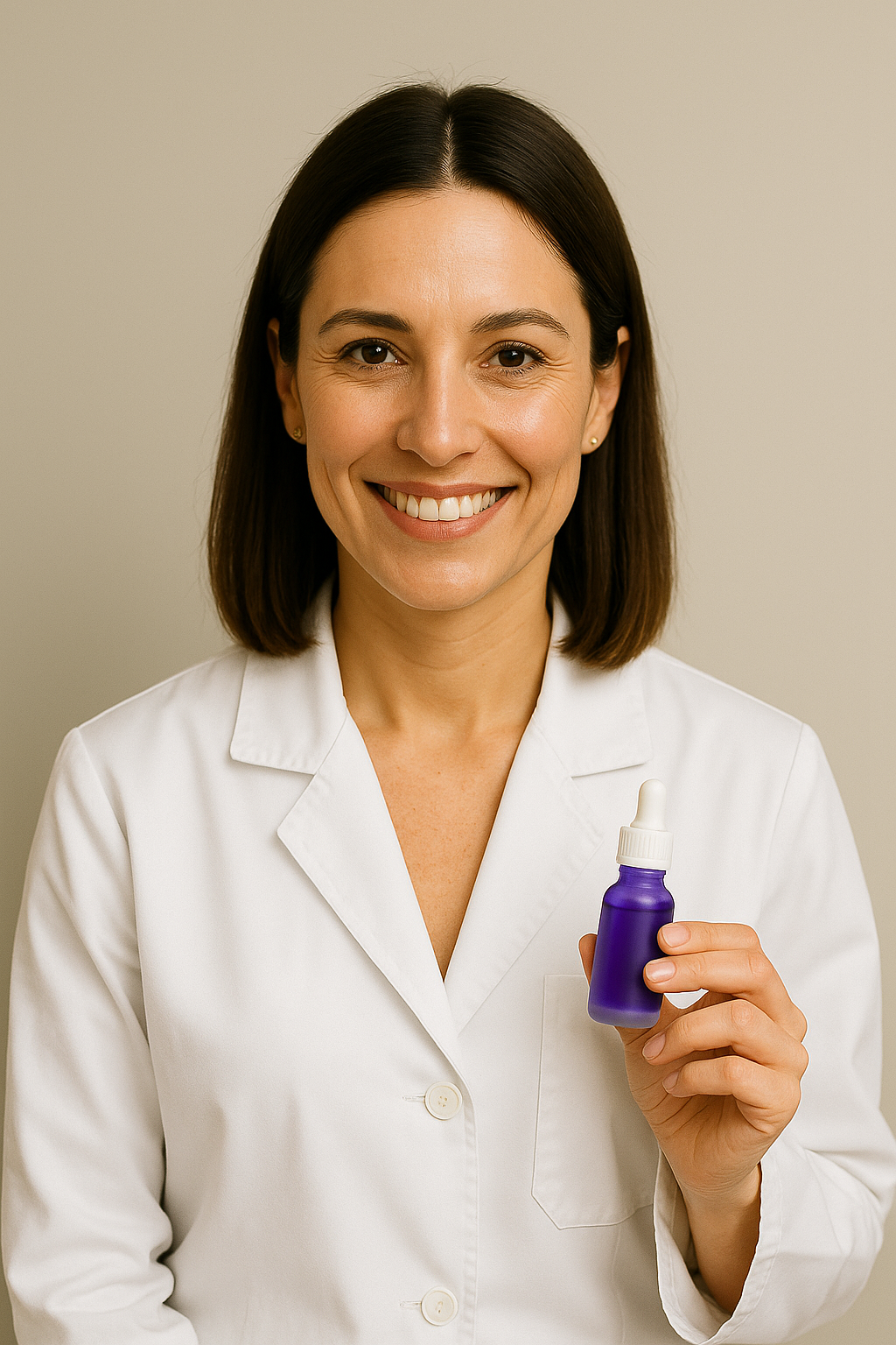 Odontóloga recomendando V34Glow™